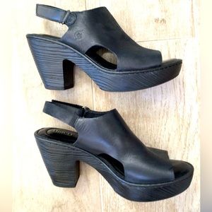 Black Leather Born Shoes